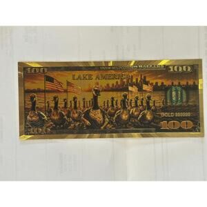 Donald Trump Donald Ducks Lake America Gold Foil $100 Novelty Note